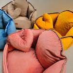 Pelech pre psy s vankúšikom GD01 S/M broskyňový